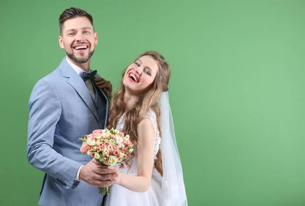 Pareja feliz boda —  Fotos de Stock