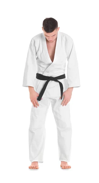 Kimono içinde sportif delikanlı — Stok fotoğraf