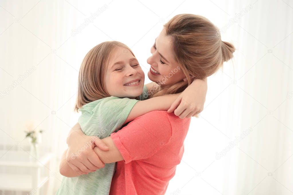 Happy mother and daughter 