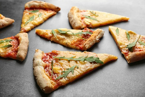 Tasty pizza slices