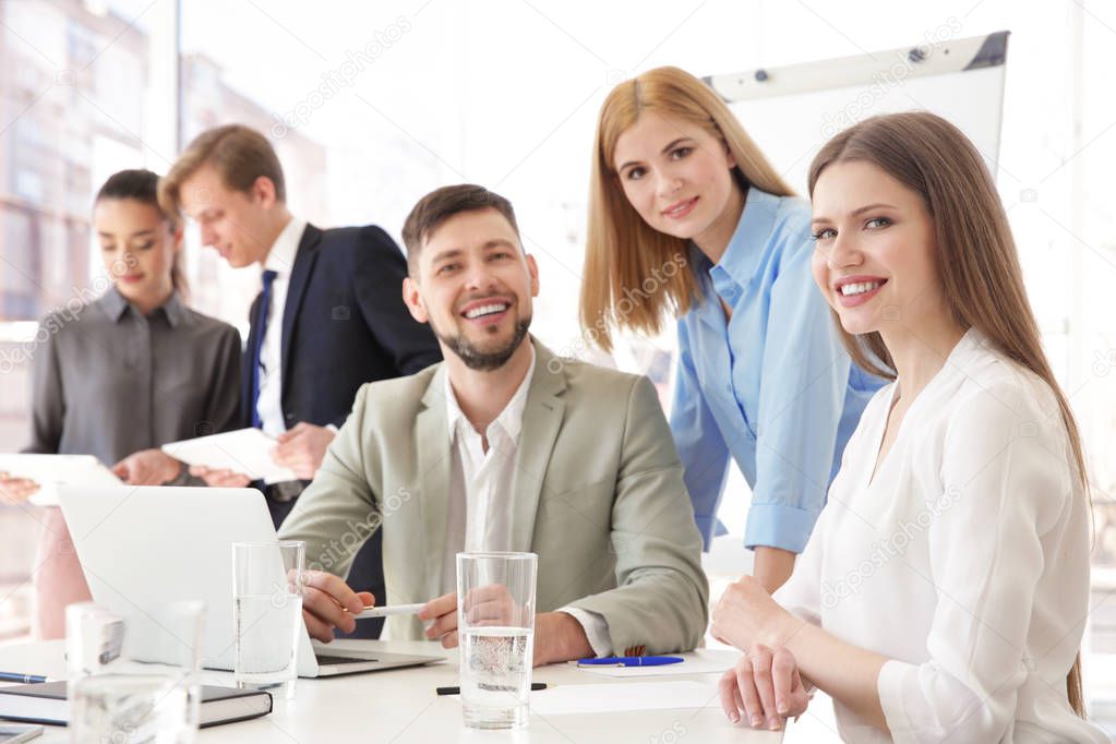 Group of people at business presentation