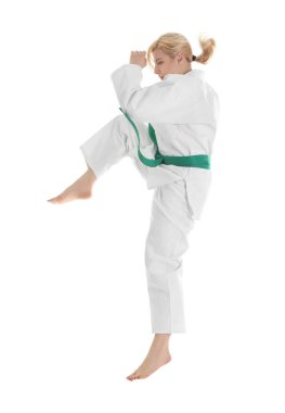 Genç sporcu kadın. 