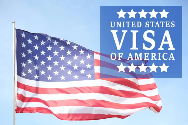 VISA UNITED STATES OF AMERICA — Stock Photo, Image