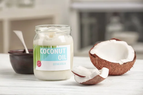 Fresh coconut oil — Stock Photo, Image