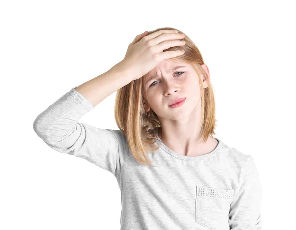 Girl suffering from headache — Stock Photo, Image
