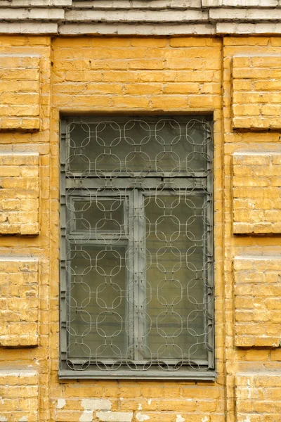 Vintage window and forging \ — Zdjęcie stockowe