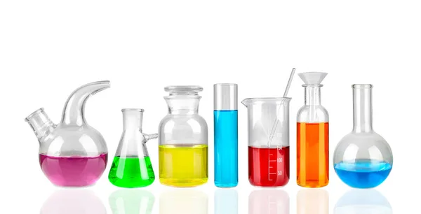 Set of laboratory glassware — Stock Photo, Image