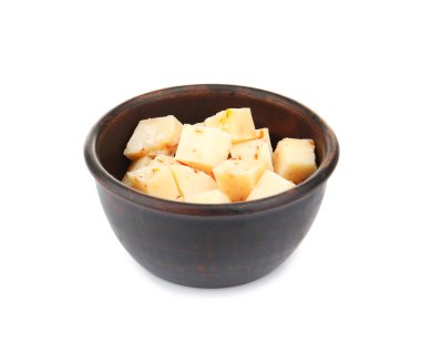 Kahverengi kase lezzetli biber peynir 