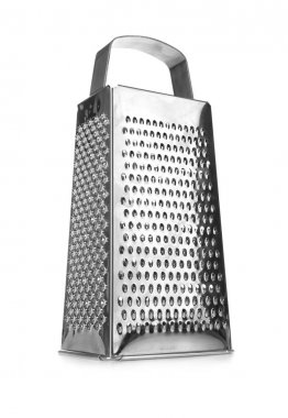 Beyaz üzerine metal rende