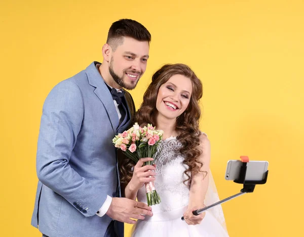 Pareja feliz boda — Foto de Stock