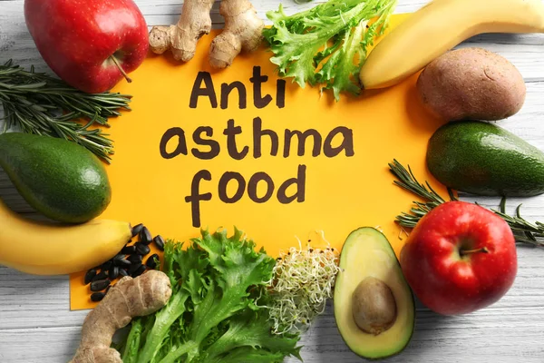 ANTI ASTHMA ALIMENTOS — Fotografia de Stock