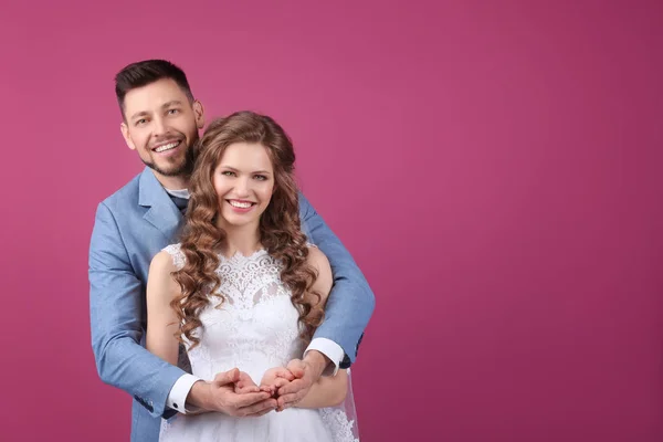 Pareja feliz boda — Foto de Stock