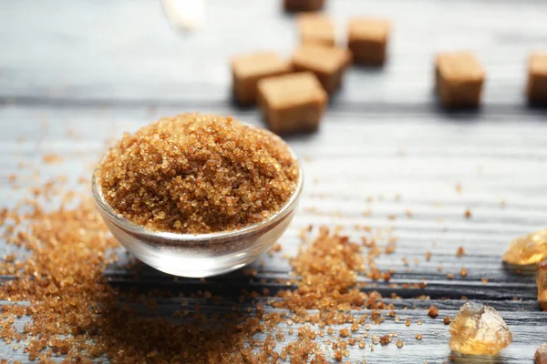 Schüssel mit braunem Zucker — Stockfoto