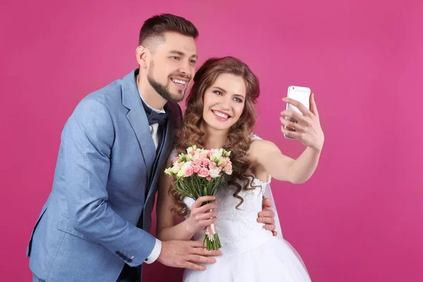 Pareja feliz boda — Foto de Stock