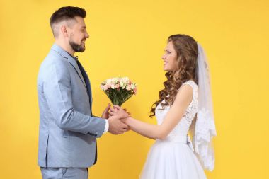 mutlu evlilik çift