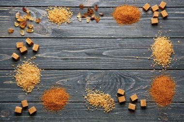 Esmer şeker ile kompozisyon 