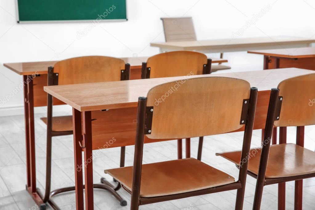 School classroom interior