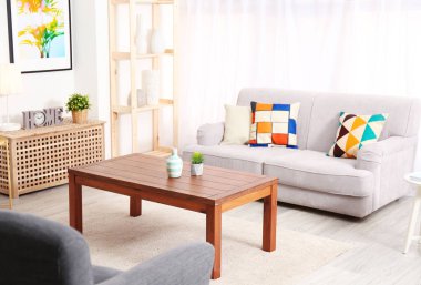 Modern oturma odası.