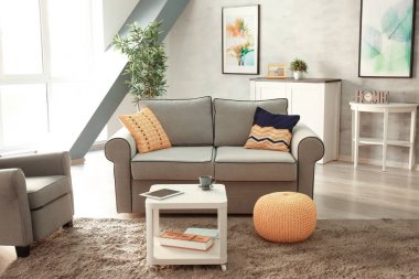 Modern oturma odası.