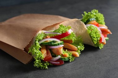 Lezzetli kebap sandviç