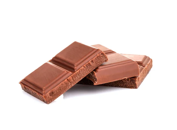 Gebroken stukjes chocolade — Stockfoto