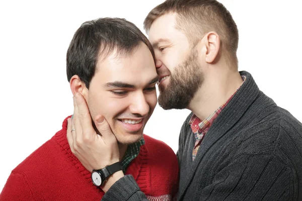 Щасливі гей-пара — стокове фото