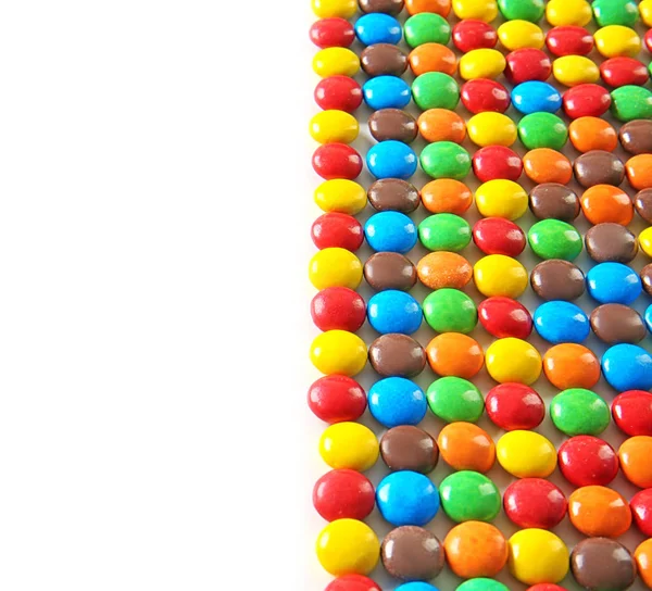 Leckere Bonbons in Reihen — Stockfoto