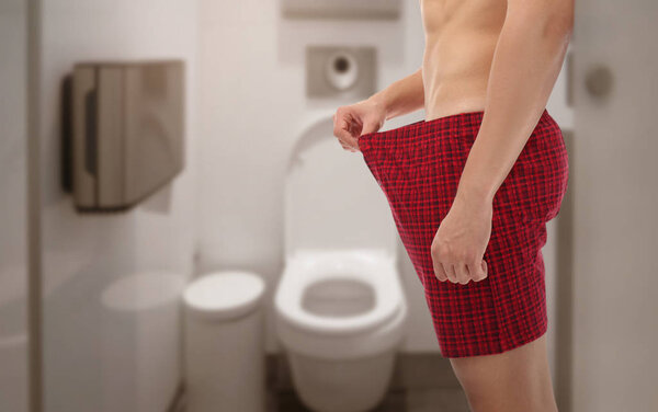 Young man in underwear 