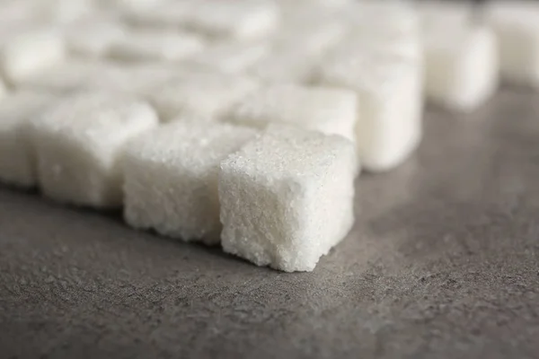Lignes de cubes de sucre — Photo