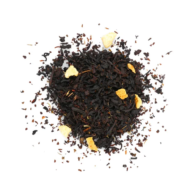 Haufen trockener Teeblätter — Stockfoto