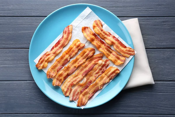 Tranches de bacon frit — Photo