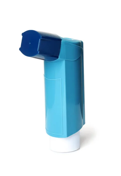 Inhalátor na astma na bílém pozadí — Stock fotografie