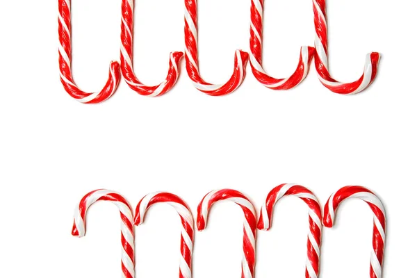 Candy canes on white — Stock Photo, Image