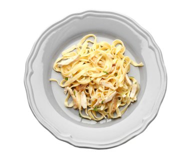 lezzetli tavuk Alfredo