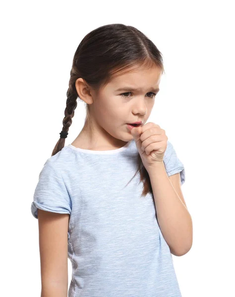 Schattig klein meisje met allergie — Stockfoto