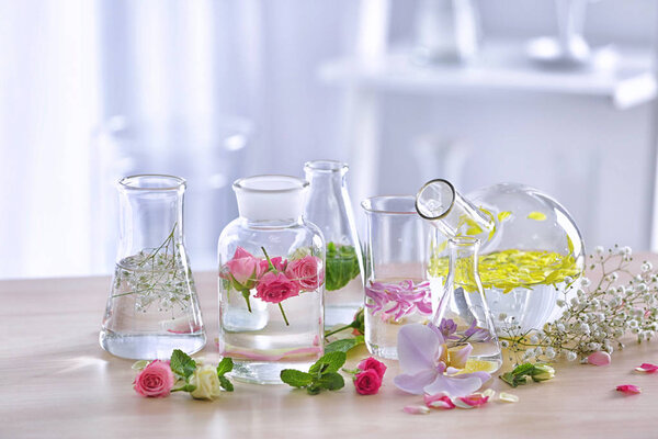 Beautiful composition with perfume 