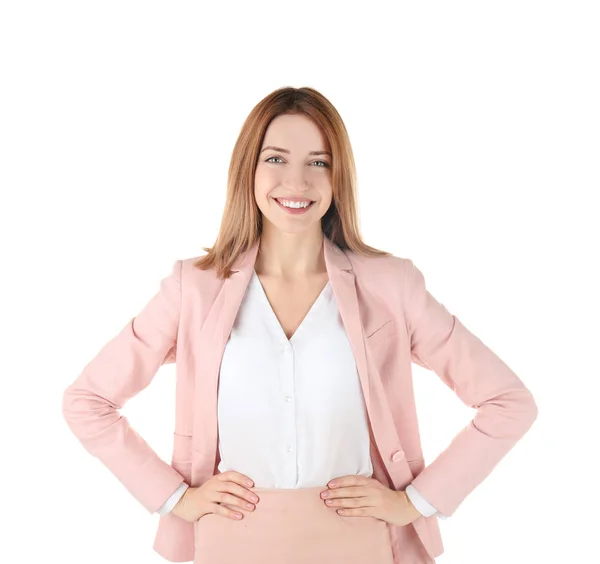 Young beautiful businesswoman — Stock Photo, Image