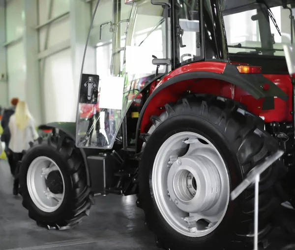 Modern tractor on agricultural exhibition — Stock Photo, Image