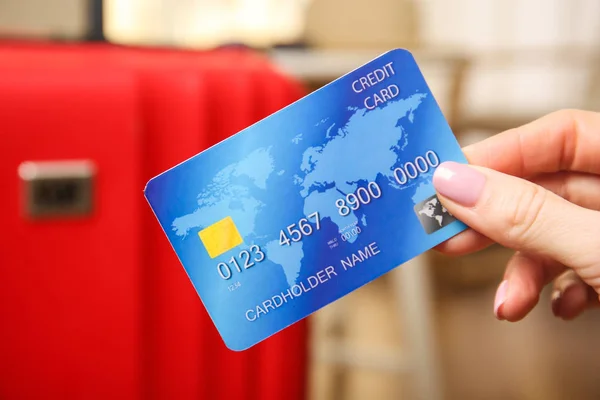 Кредитная карта для женщин — стоковое фото