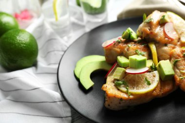 tekila kireç ile lezzetli tacos 