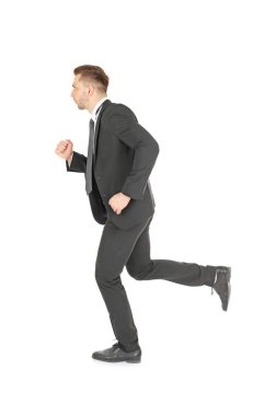 Yakışıklı çalışan işadamı  