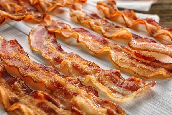 Bandes de bacon frit — Photo