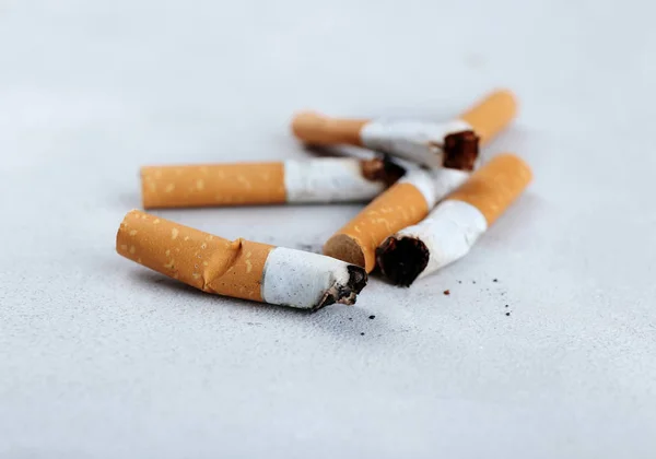 Cigarette butts close up — Stock Photo, Image