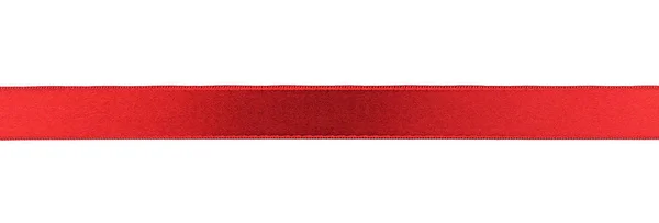 Шелковая красная лента — стоковое фото
