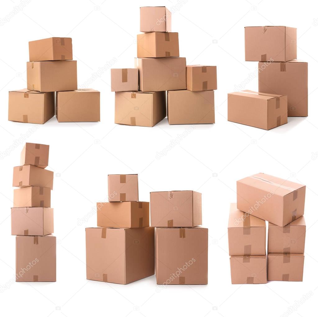 stacks of Cardboard boxes