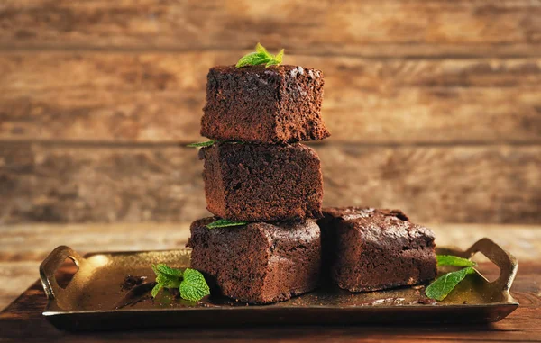 Deliciosos brownies de cacao —  Fotos de Stock