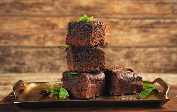 Délicieux brownies au cacao — Photo