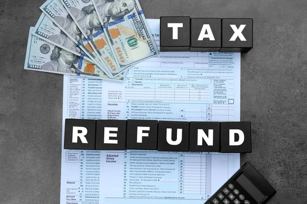 Concept tax refund — Stock Photo, Image