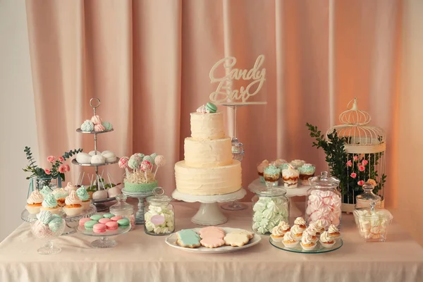 Barra de doces para festa — Fotografia de Stock