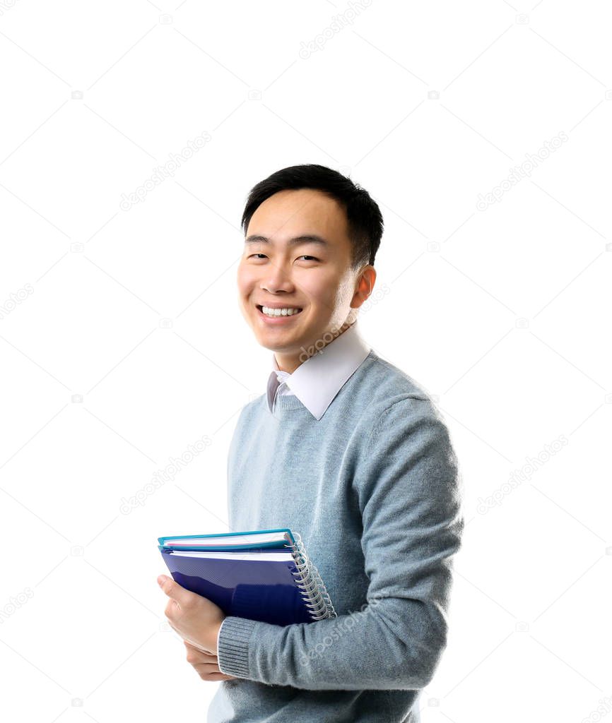 Handsome Asian teacher